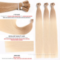 i tip hair extensions wholesale 12A pre bonded blonde itip extension hair brazilian remy natural hair extension human vendors